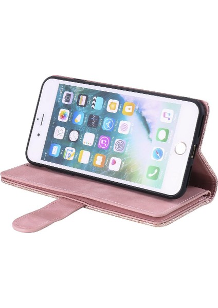 Iphone 7 Için Flip Case Artı/8 Artı Kordon Cüzdan Kickstand Pu Deri 9 (Yurt Dışından) indirimleri