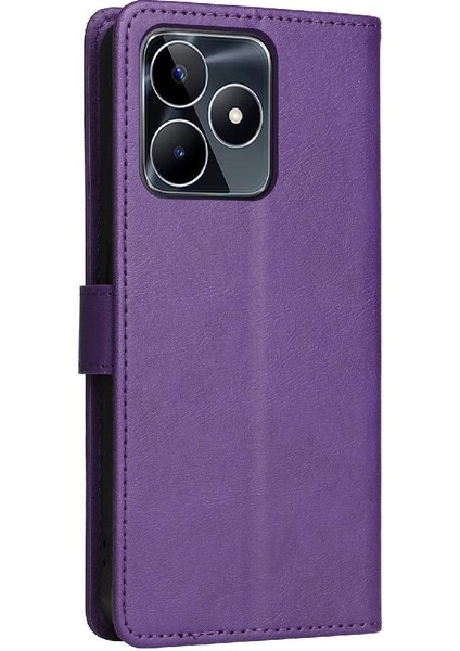 Kart Yuvası Klasik ile Realme C53 Iş Cüzdan Telefon Kılıfı Için Flip Case (Yurt Dışından) indirimleri