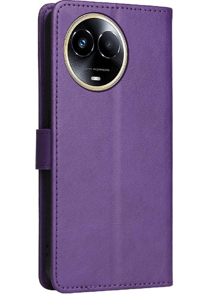 Kart Yuvası Klasik Düz Renk Iş ile Realme 11 5g Için Flip Case (Yurt Dışından) indirimleri
