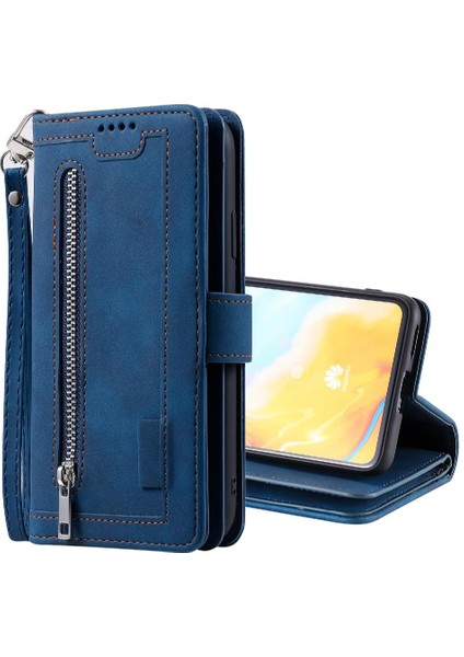 Huawei P40 Kordon Kickstand Pu Deri Cüzdan 9 Kart Yuvaları Için Flip Case (Yurt Dışından) indirimleri
