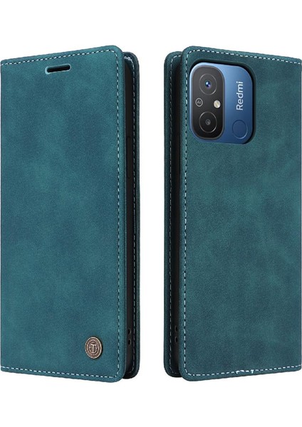 Xiaomi Redmi 12C Için Flip Case Cüzdan Kılıf Kapak Kapak Basit (Yurt Dışından)