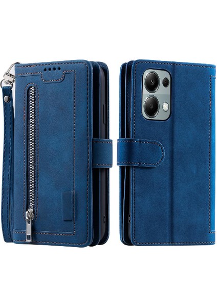 Xiaomi Redmi Not Için Flip Case 13 Pro 4g Kordon 9 Kart Yuvaları Pu Deri (Yurt Dışından)