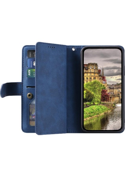 Xiaomi Redmi Not Için Flip Case 13 Pro 4g Kordon 9 Kart Yuvaları Pu Deri (Yurt Dışından)