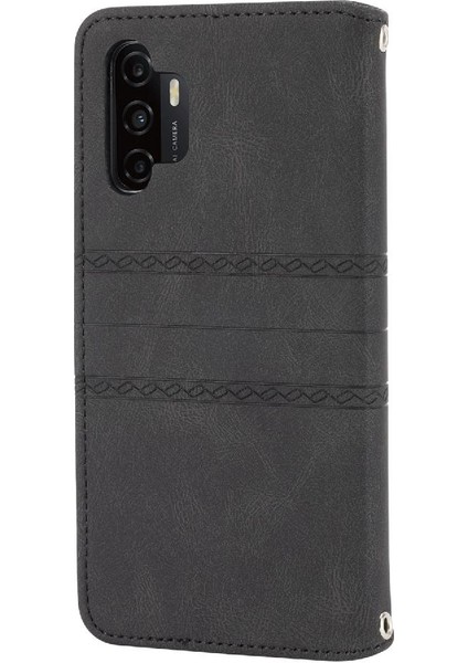 Samsung Galaxy A32 5g/ M32 5g Kickstand Pu Deri Manyetik Için Flip Case (Yurt Dışından)