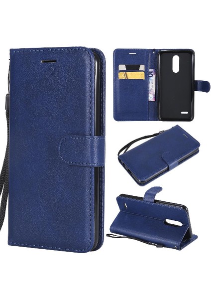 Lg K10 2018 Klasik Düz Renk Iş Cüzdan Telefon Kılıfı Için Flip Case (Yurt Dışından)