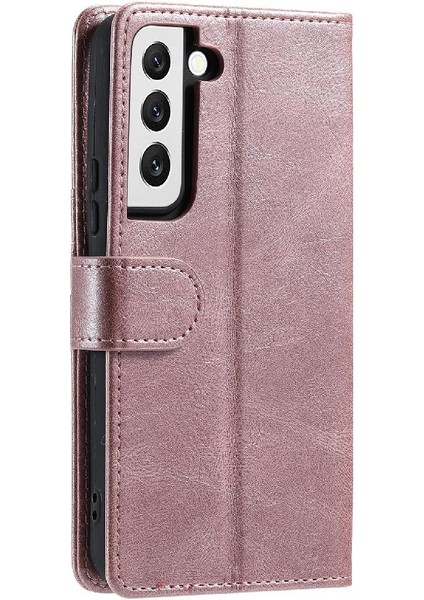 Samsung Galaxy S22 Artı Pu Deri Cüzdan Kickstand 6 Kart Için Flip Case (Yurt Dışından)