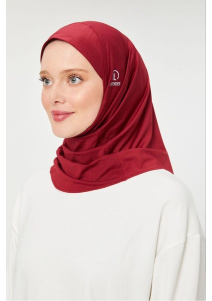 Kadın Tesettür Hijab Spor Şal Bordo