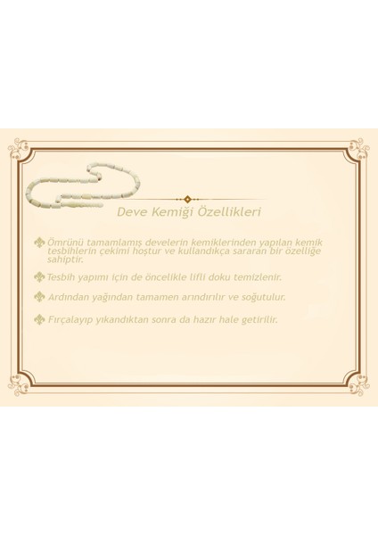 Mavi Zirkon Taş Püsküllü Kesme Kesim Kuka Imameli Deve Kemiği Tesbih fırsatları