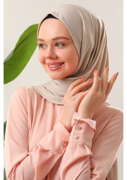 Tesettür Penye Şal Krem fırsatları