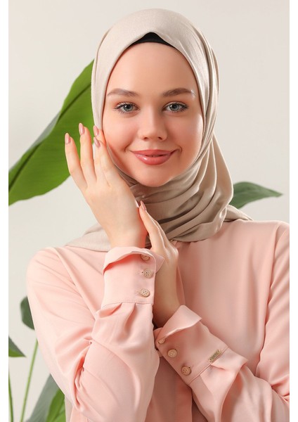 Tesettür Penye Şal Krem indirimleri