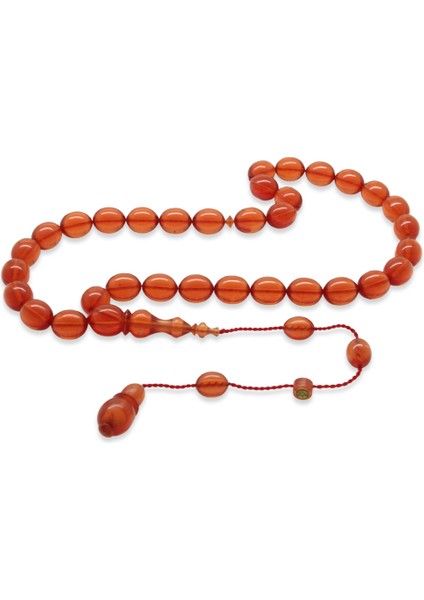 Sistemli Her Bir Tanesi Usta Işçilikli Özel Kesim Soft Kırmızı Katalin Tesbih