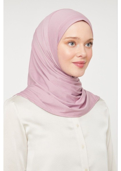 Kadın Tesettür Pratik Hijab Şal Pudra