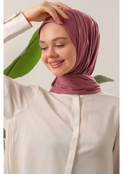 Tesettür Penye Şal Gül Kurusu fırsatları