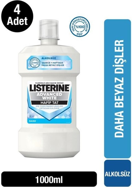 Advanced White Hafif Tat 1000 ml x 4