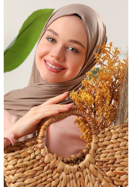 Tesettür Penye Şal Bej indirimleri