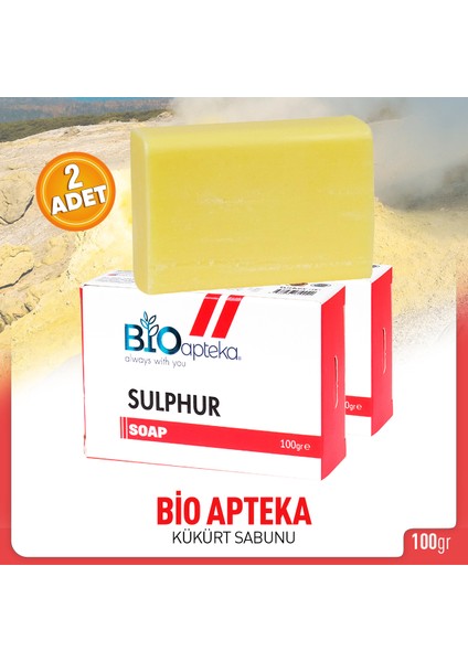 Kükürtlü Sabun 100 gr 2 Kutu