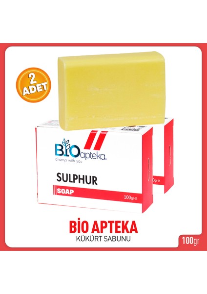 Kükürtlü Sabun 100 gr 2 Kutu