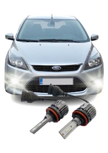 Ford Focus 2 Makyajlı LED Sis Farı Ampulü Zero H8 H11