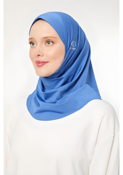 Kadın Tesettür Hijab Spor Şal Saks Mavisi fiyatları