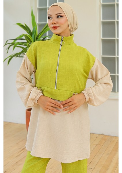 Veray Tunik Pantolon Ikili Takım 931 - Yağ Yeşili