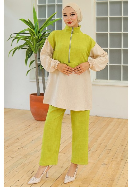 Veray Tunik Pantolon Ikili Takım 931 - Yağ Yeşili