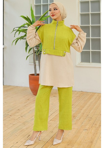 Veray Tunik Pantolon Ikili Takım 931 - Yağ Yeşili