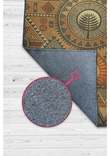 Art Deko Vintage Afrikalı Temalı Çok Renkli Etnik Halı Geometrik Desenli Afrika Halısı modelleri