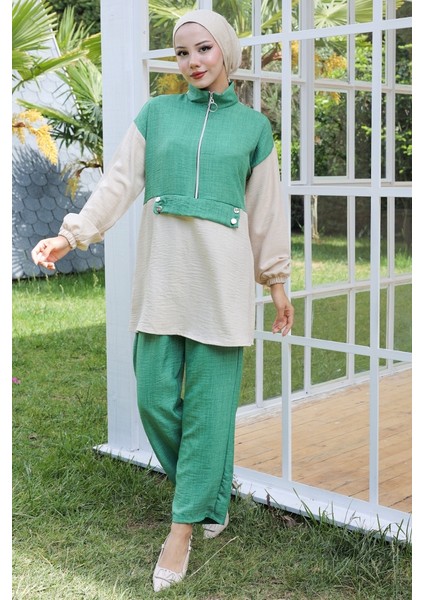 Veray Tunik Pantolon Ikili Takım 931 - Yeşil