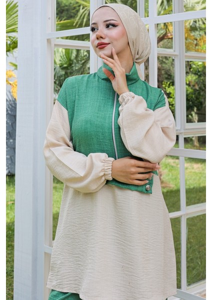 Veray Tunik Pantolon Ikili Takım 931 - Yeşil