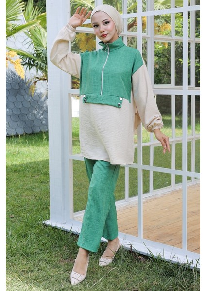 Veray Tunik Pantolon Ikili Takım 931 - Yeşil