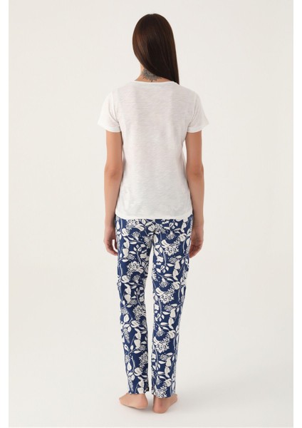 8808 Belle Kadın Kısa Kol Pijama Takımı