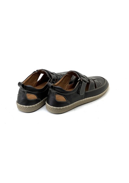 Deri Erkek Sandalet Yumuşak Comfort, Battal Boy 1253 fiyatları
