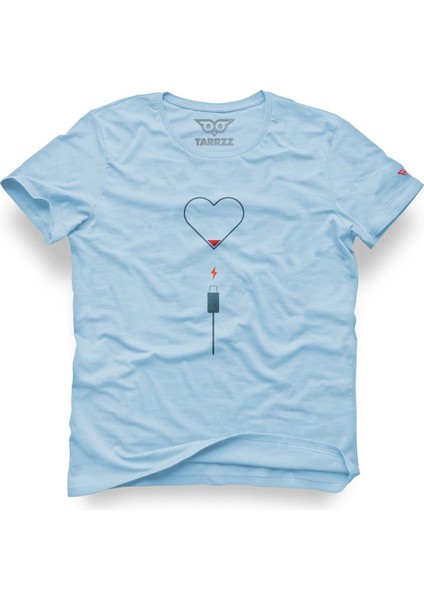 Kalp ve Şarj Tasarım Tişört