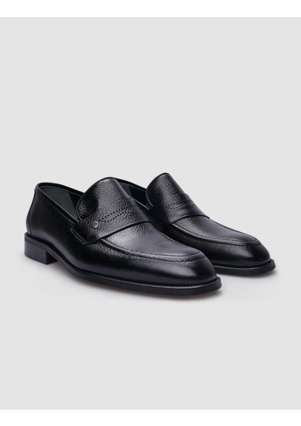 %100 Hakiki Deri Siyah Erkek Klasik Ayakkabı