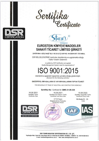 Stein GERAS-100 Ekstra Güçlü Kontakt Yapıştırıcı 3 Kg. fiyatları