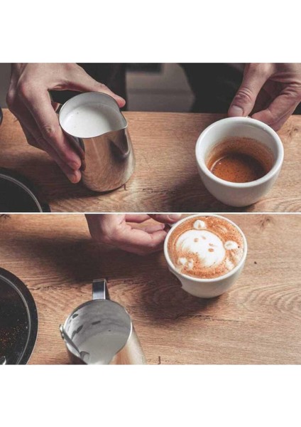 Paslanmaz Çelik Kahve ve Süt Potu 500ml Gri Renk fırsatları