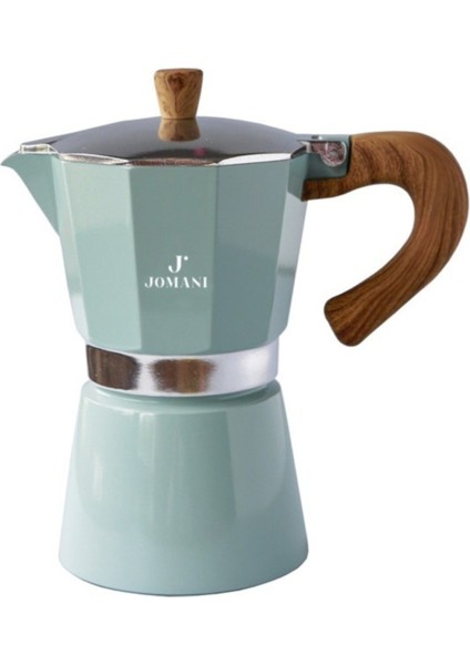 Tekno Trust Turkuaz Moka Pot - 3 Cup - 150 Ml. - 1. Sınıf Alüminyum Alüminyum