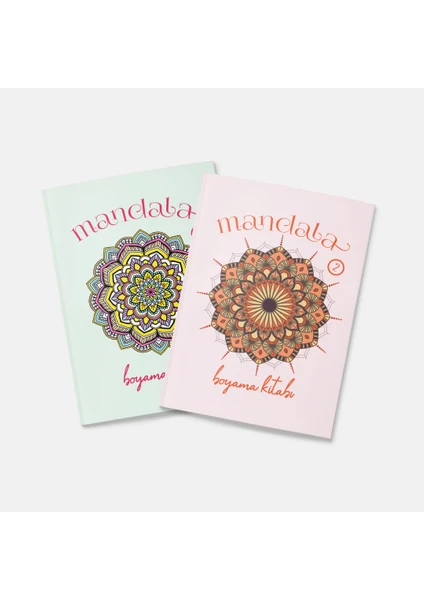 Tabby Design Mandala Boyama Kitabı 2'li Set