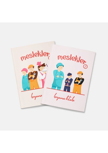 Meslekler Boyama Kitabı 2'li Set
