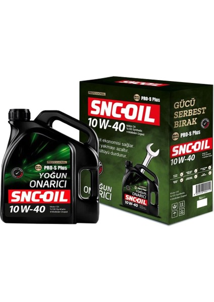 Snc-Oil Pro-S Plus Yoğun Onarıcı 10W-40 Motor Yağı 5 Litre ( Üretim YILI:2023 )