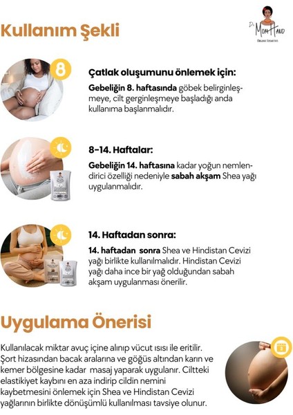 Dr. Mom Hand Set %100 Saf Shea Butter 250 gr + %100 Saf Hindistan Cevizi Yağı 250 gr