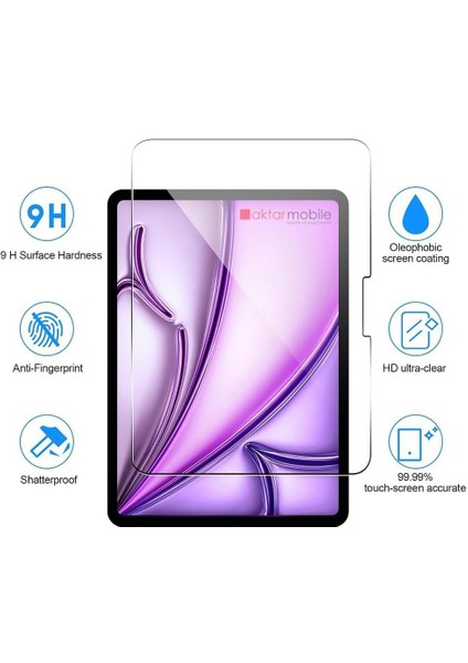 iPad Air 11 M2/M3 2024/2025 Air 6. Nesil uyumlu Ekran Koruyucu Nano Kırılmaz Esnek Üstün Koruma modelleri