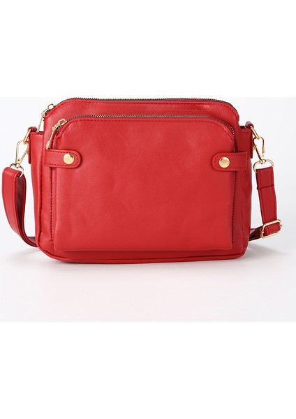 Retro Avrupa ve Amerika Birleşik Devletleri Üç Kat Deri Çapraz Askılı Çanta (Yurt Dışından)