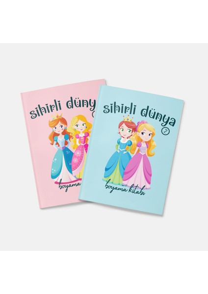 Sihirli Dünya Boyama Kitabı 2'li Set
