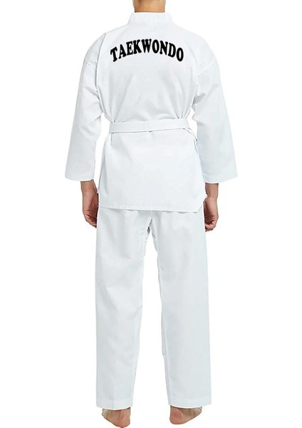 TGBYT000 Beyaz Yaka Taekwondo Elbisesi Beyaz