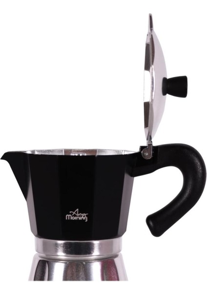 Alüminyum Espresso Kahve Makinesi, 240 ml, Siyah, Moka Pot, Dayanıklı ve Şık Tasarım fiyatları