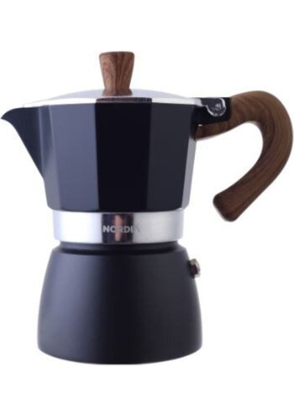 Tekno Trust Alüminyum Mokapot (6 Cup) 200 + ml Siyah