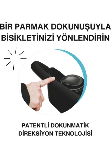 STR3 Plus 5’i 1 Arada Modüler Katlanabilir Bebek Arabası ve Üç Tekerlekli Bebek Bisikleti Blue