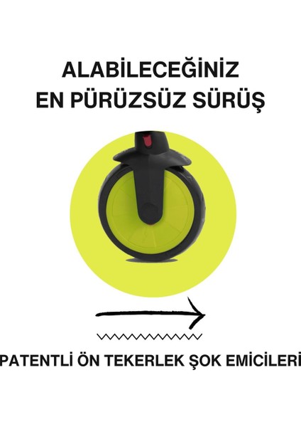 STR3 Plus 5’i 1 Arada Modüler Katlanabilir Bebek Arabası ve Üç Tekerlekli Bebek Bisikleti Green