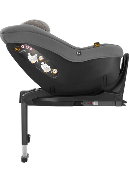 Darwin Next Stage i-Size Bebek Oto Koltuğu 40-105 cm Çift Yön/360° Kullanım - Stone Grey